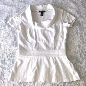 WHBM White Top Size 6
